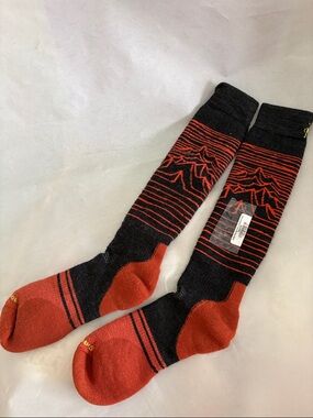 Smartwool Snowboard Iguchi Pattern Over The Calf Socks Unisex Large New
